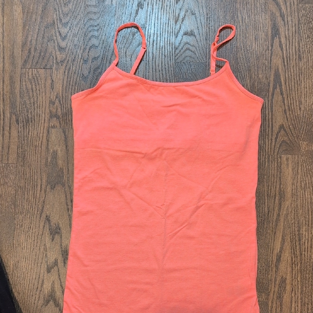 Coral Spaghetti Strap Women's Top